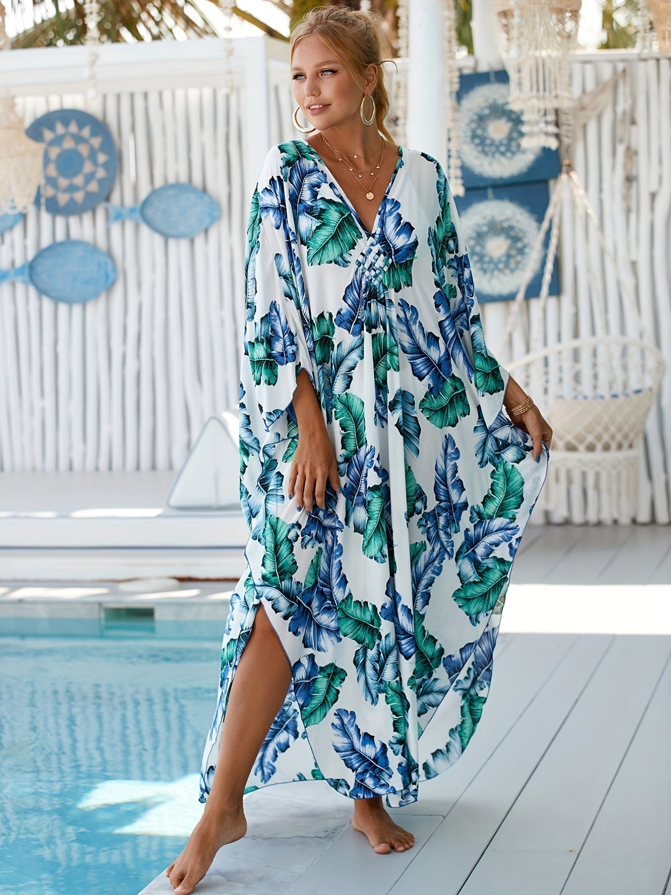 Bali | Robe Tropicale En Fibre De Bambou - Atelier Celeste Paris