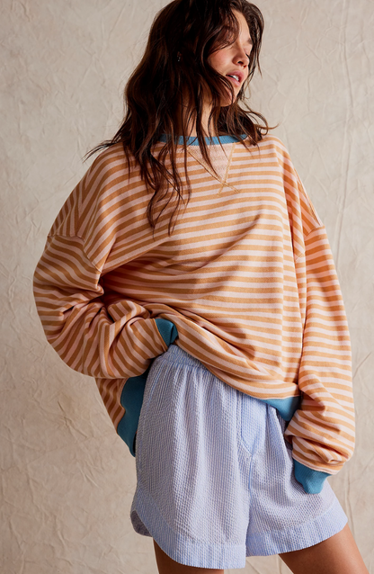 Mana™ | Pull oversize rayé