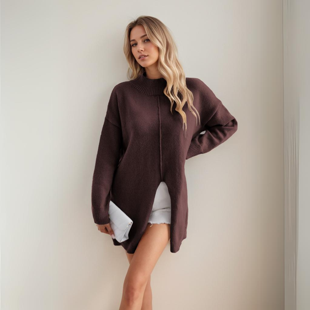 Mischa™ | Pull long minimaliste et chic