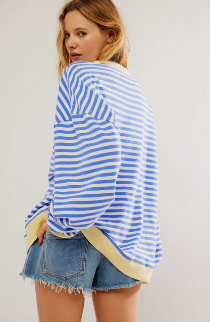 Mana™ | Pull oversize rayé