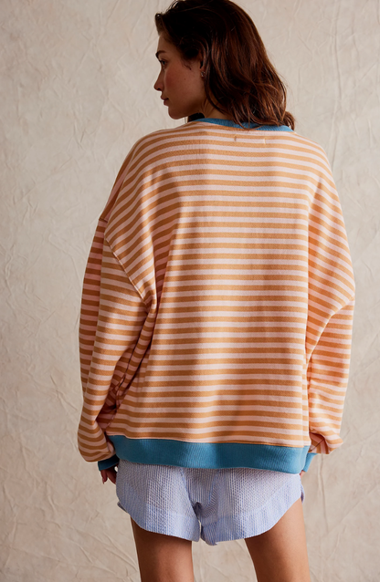 Mana™ | Pull oversize rayé