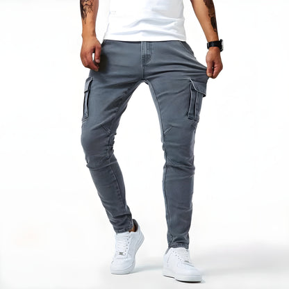 Jeans Pelli – Pantalons Cargo en Denim Extensible