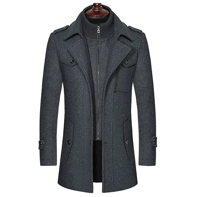 Nicolas™ - Manteau en laine vierge de luxe