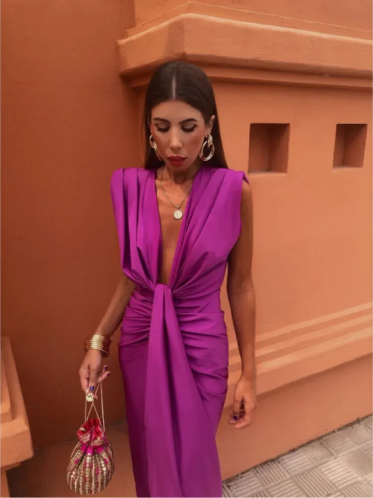 Kiara™ - Robe de soirée avec un décolleté profond - Atelier Celeste Paris