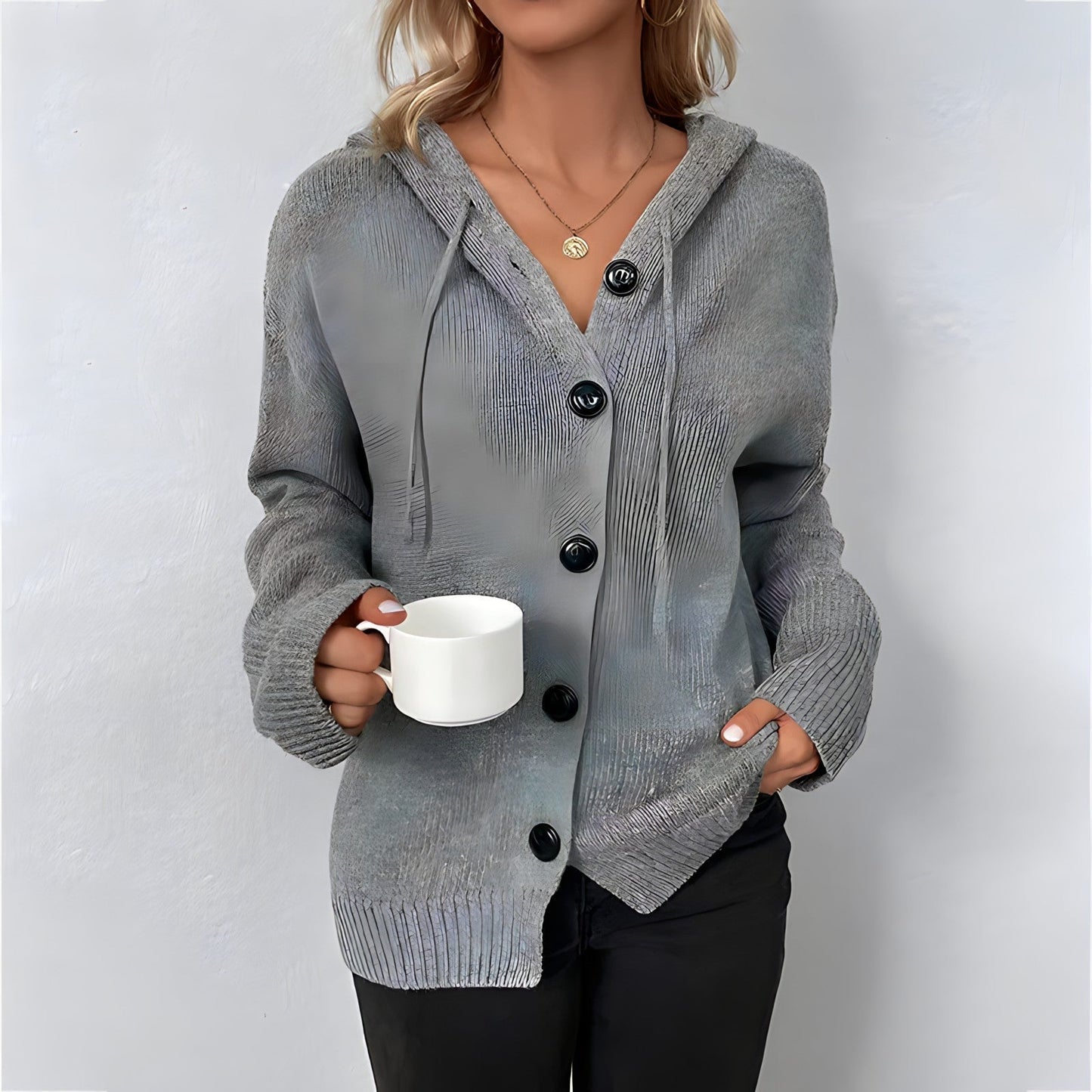 Rosemaria™ | Cardigan douillet à capuche