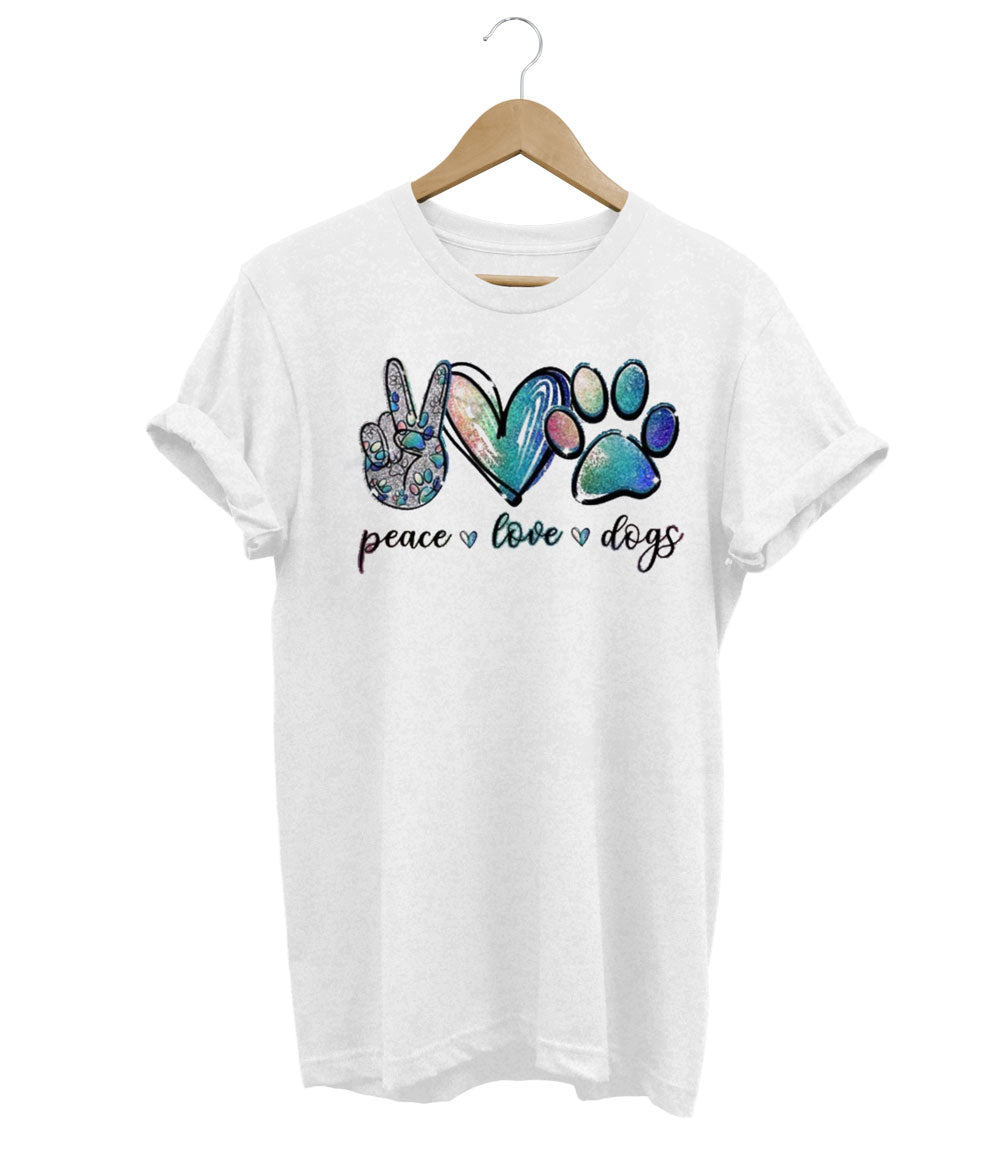 Peace, Love & Dogs T-Shirt - Atelier Celeste Paris