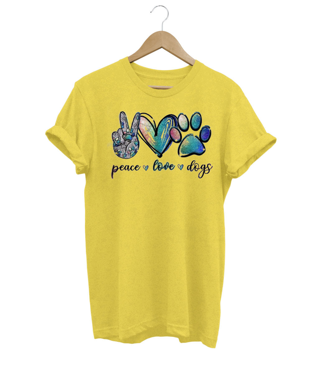 Peace, Love & Dogs T-Shirt - Atelier Celeste Paris