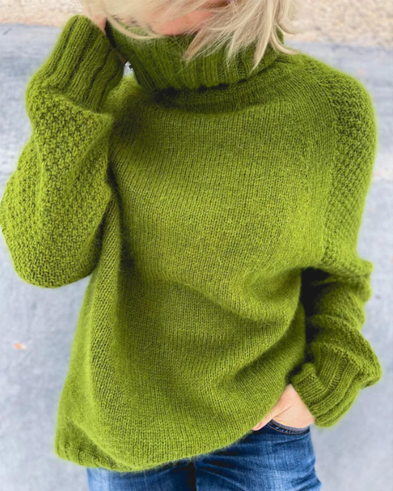 Cyara | Pull oversize vert olive