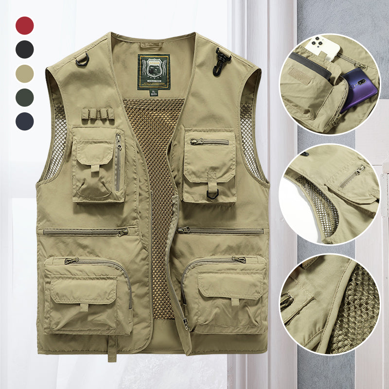 Tony™ - Gilet d'été avec plusieurs poches - Atelier Celeste Paris