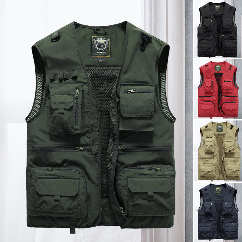 Tony™ - Gilet d'été avec plusieurs poches - Atelier Celeste Paris