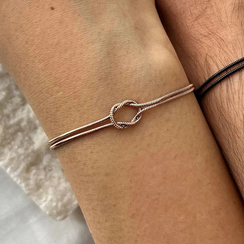 BRACELET VAHLERY À NŒUDS MINIMAL - Atelier Celeste Paris