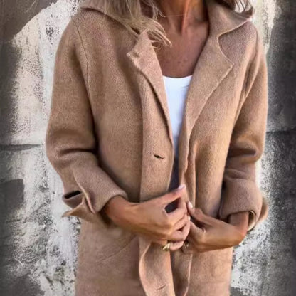 Margaret™ | Veste mi-longue confortable unie